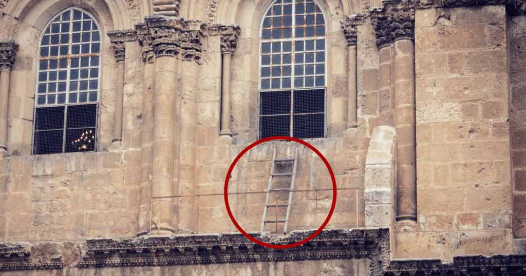 Why Hasn’t This Ladder On The Holy Sepulchre Been Moved in